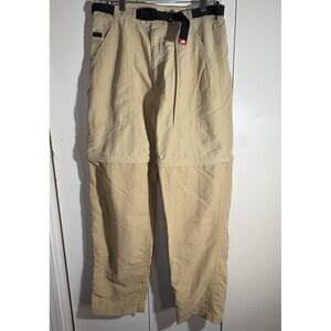 VTG The North Face Tekware M Convertible Cargo Shorts Hiking Pants Green